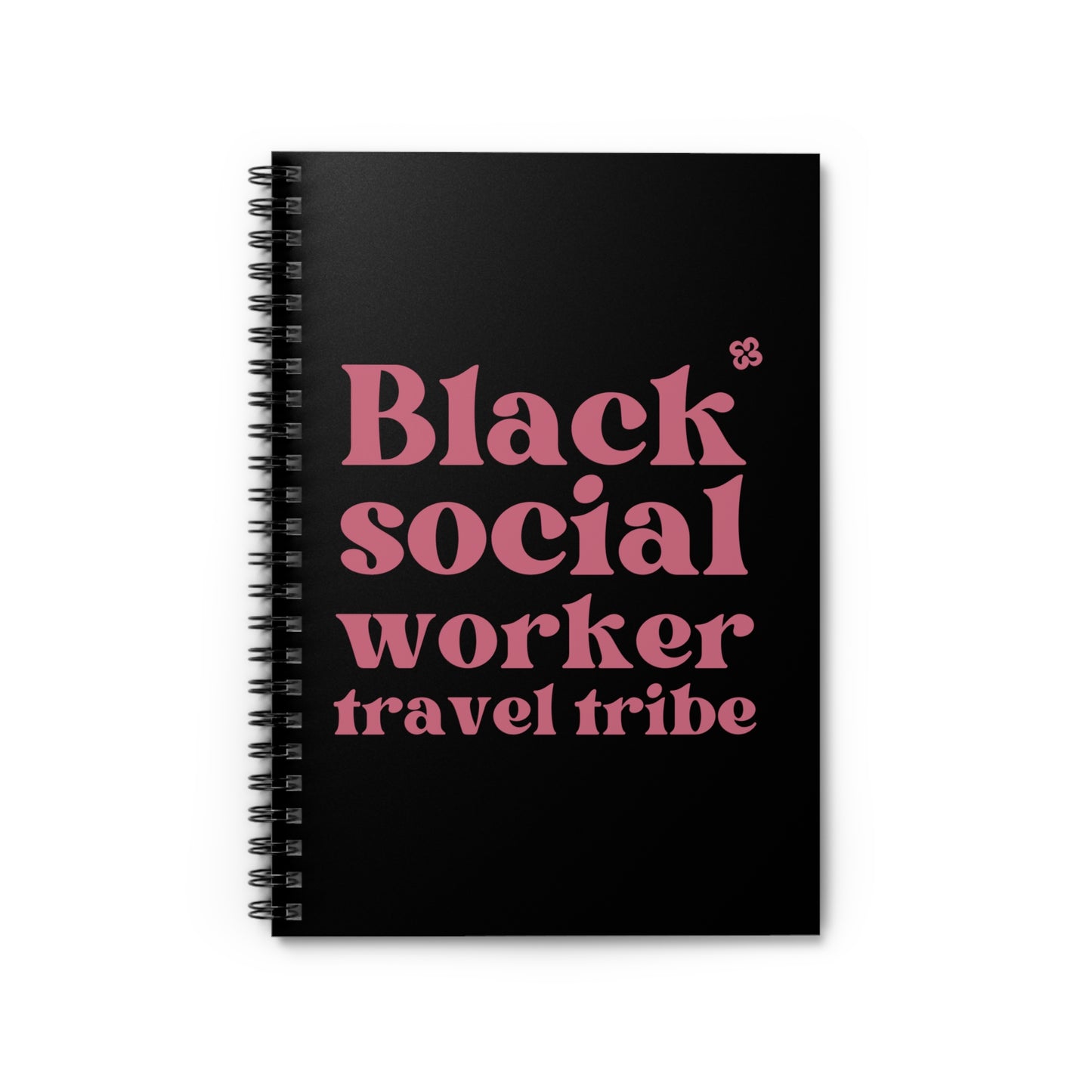 Black Social Worker Travel Tribe Spiral Notebook - Ruled Line