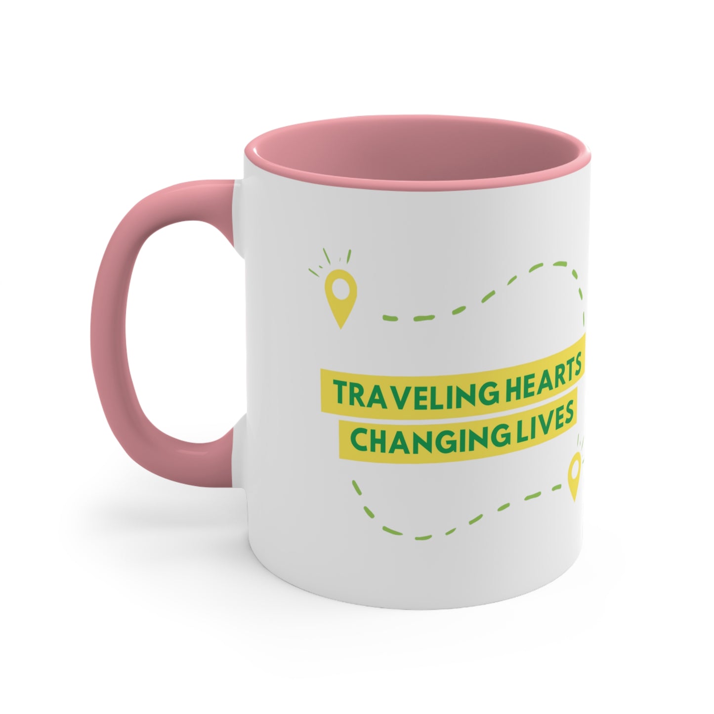 Traveling Hearts Changing Lives Coffee Mug, 11oz