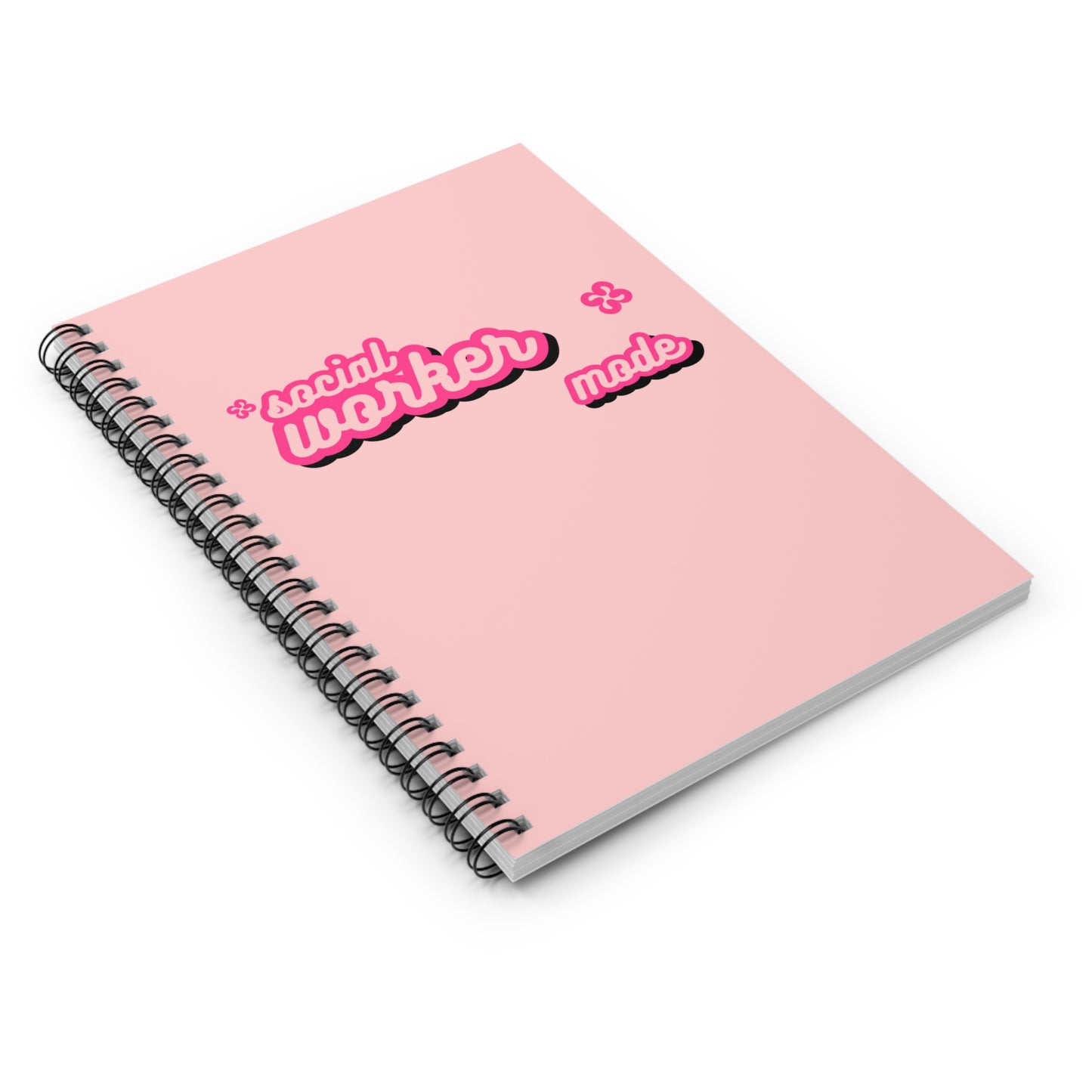 Social Work Month Collection Pink Notebook: Social Worker Mode | Spiral Notebook - Ruled Line