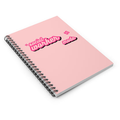 Social Work Month Collection Pink Notebook: Social Worker Mode | Spiral Notebook - Ruled Line