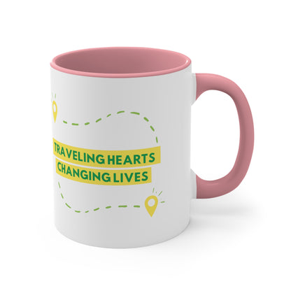 Traveling Hearts Changing Lives Coffee Mug, 11oz