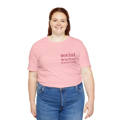 Social Worker Travel Tribe Unisex Jersey Short Sleeve Tee