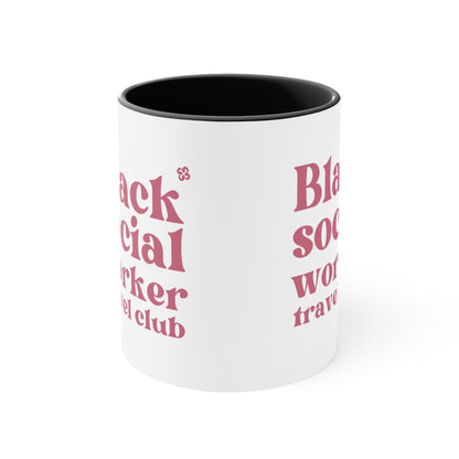 Black Social Worker Coffee Mug, 11oz