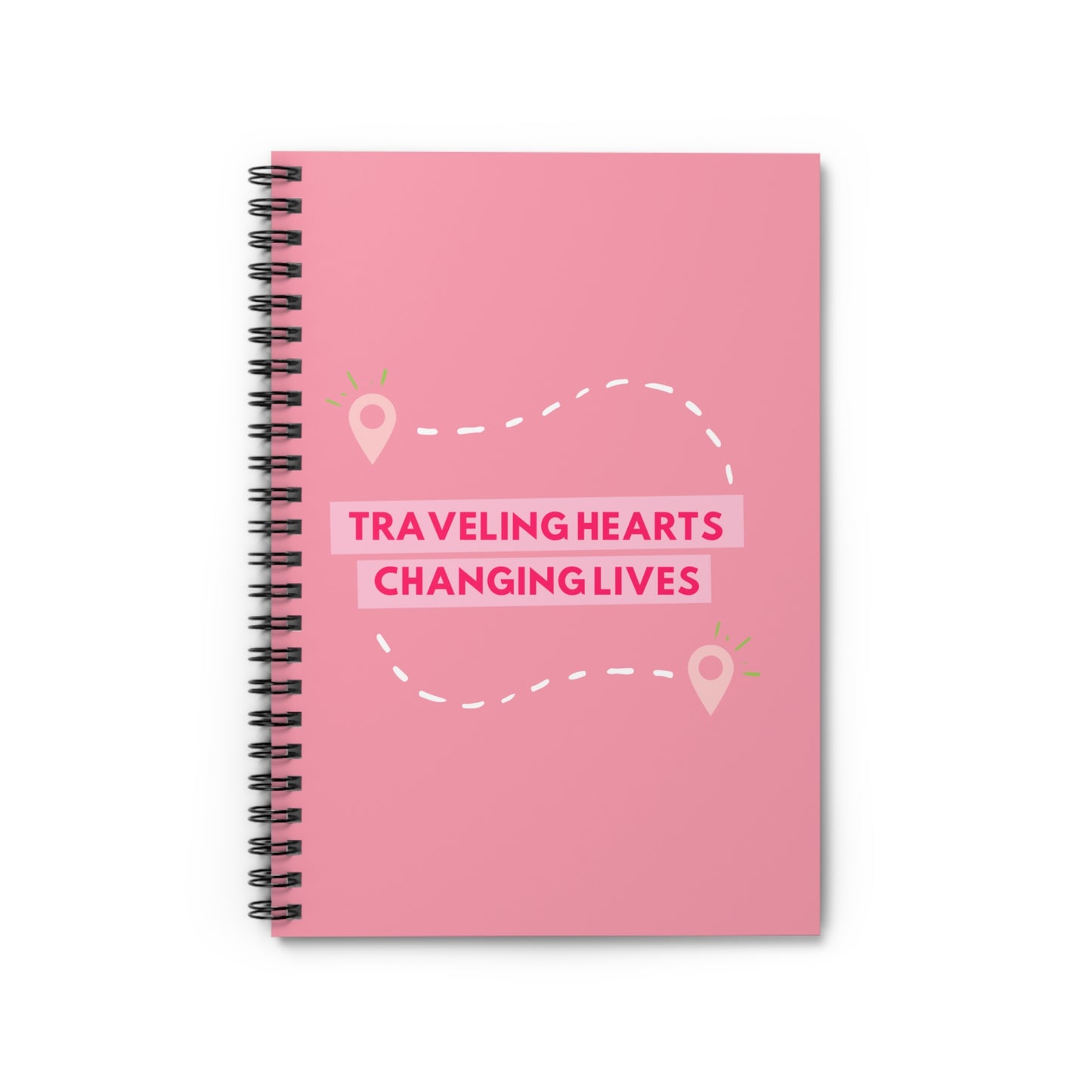 Traveling Hearts, Changing Lives Spiral Notebook - Ruled Line