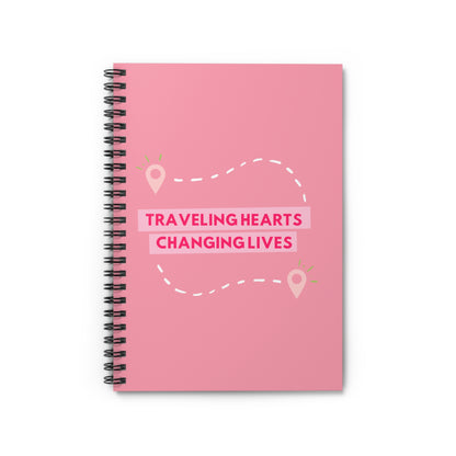 Traveling Hearts, Changing Lives Spiral Notebook - Ruled Line