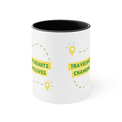 Traveling Hearts Changing Lives Coffee Mug, 11oz