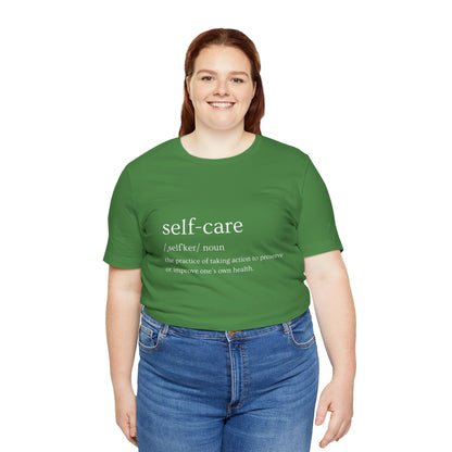 Self-care Unisex Jersey Short Sleeve Tee