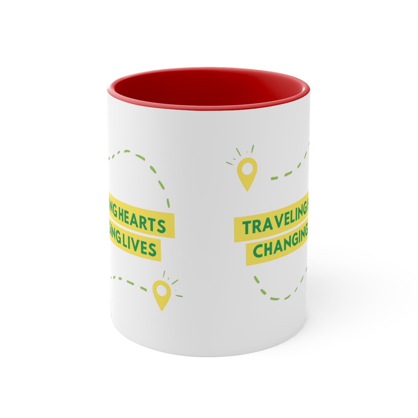 Traveling Hearts Changing Lives Coffee Mug, 11oz