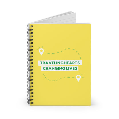 Social Work Month Collection Notebook: Traveling Hearts, Changing Lives | Spiral Notebook - Ruled Line