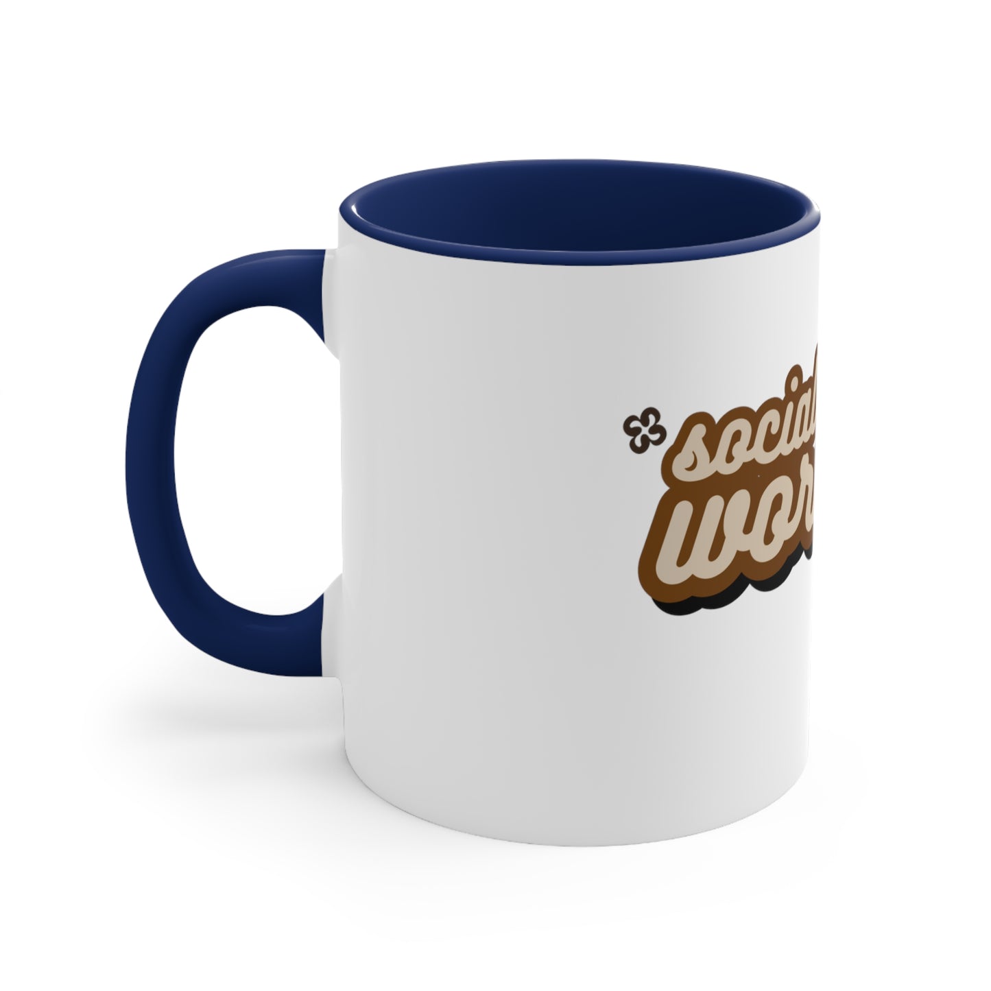 Social Worker Mode Brown Coffee Mug, 11oz