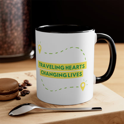 Traveling Hearts Changing Lives Coffee Mug, 11oz