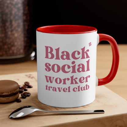 Black Social Worker Coffee Mug, 11oz