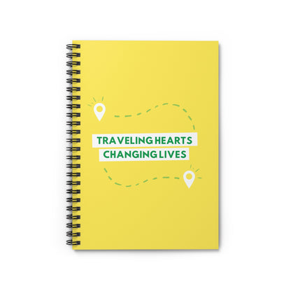 Social Work Month Collection Notebook: Traveling Hearts, Changing Lives | Spiral Notebook - Ruled Line