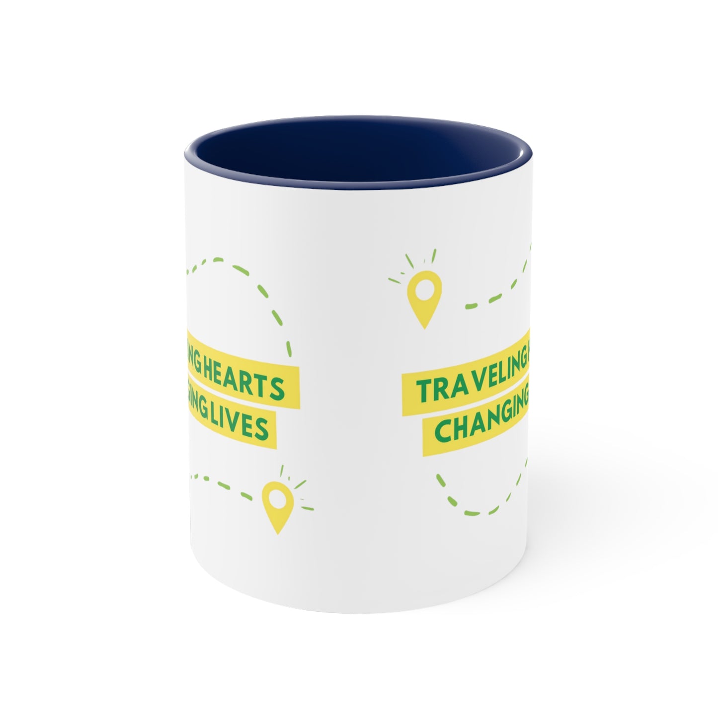 Traveling Hearts Changing Lives Coffee Mug, 11oz