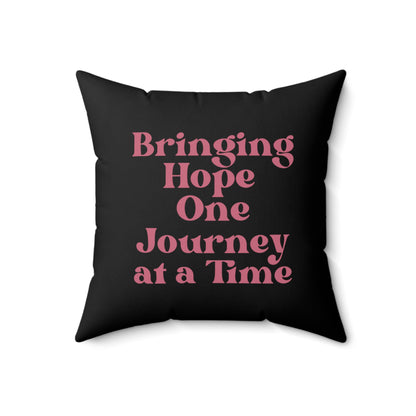 Black Social Worker Travel Tribe v2 Printed Spun Polyester Square Pillow