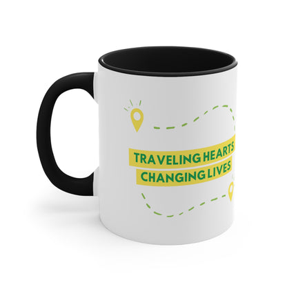 Traveling Hearts Changing Lives Coffee Mug, 11oz