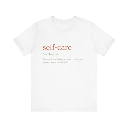 Social Work Month 2024 Selfcare White Unisex Jersey Short Sleeve Tee