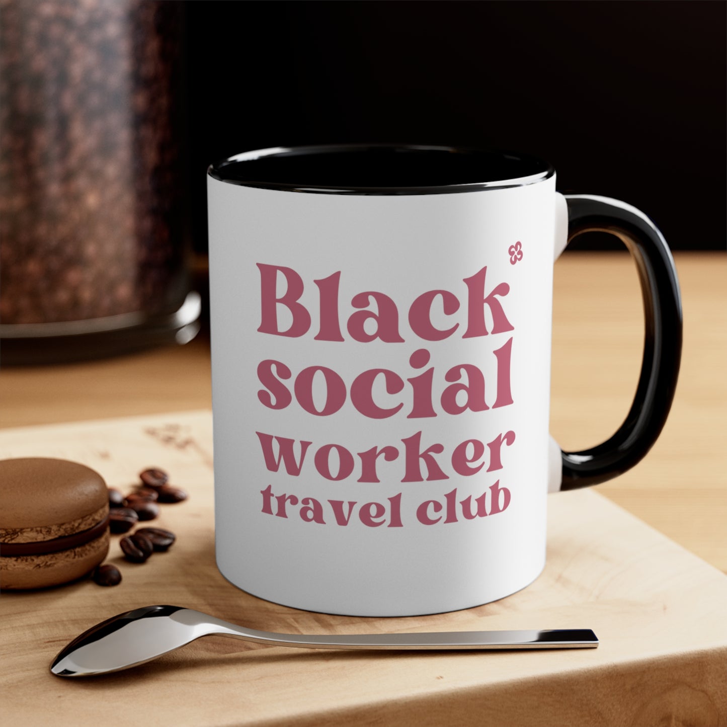 Black Social Worker Coffee Mug, 11oz