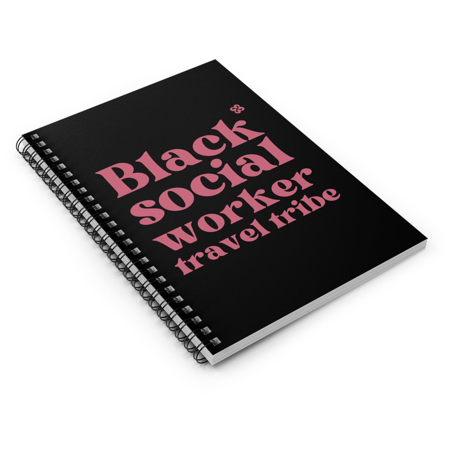 Black Social Worker Travel Tribe Spiral Notebook - Ruled Line