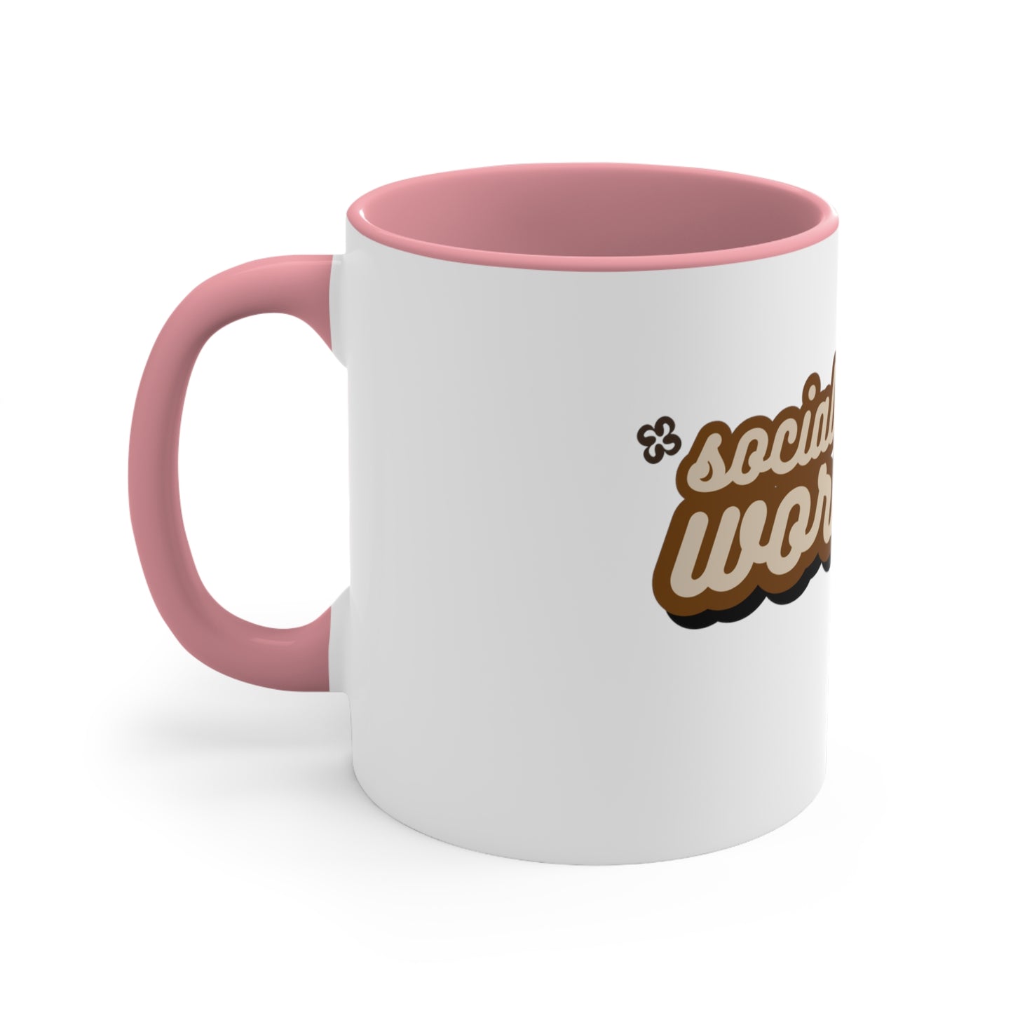 Social Worker Mode Brown Coffee Mug, 11oz