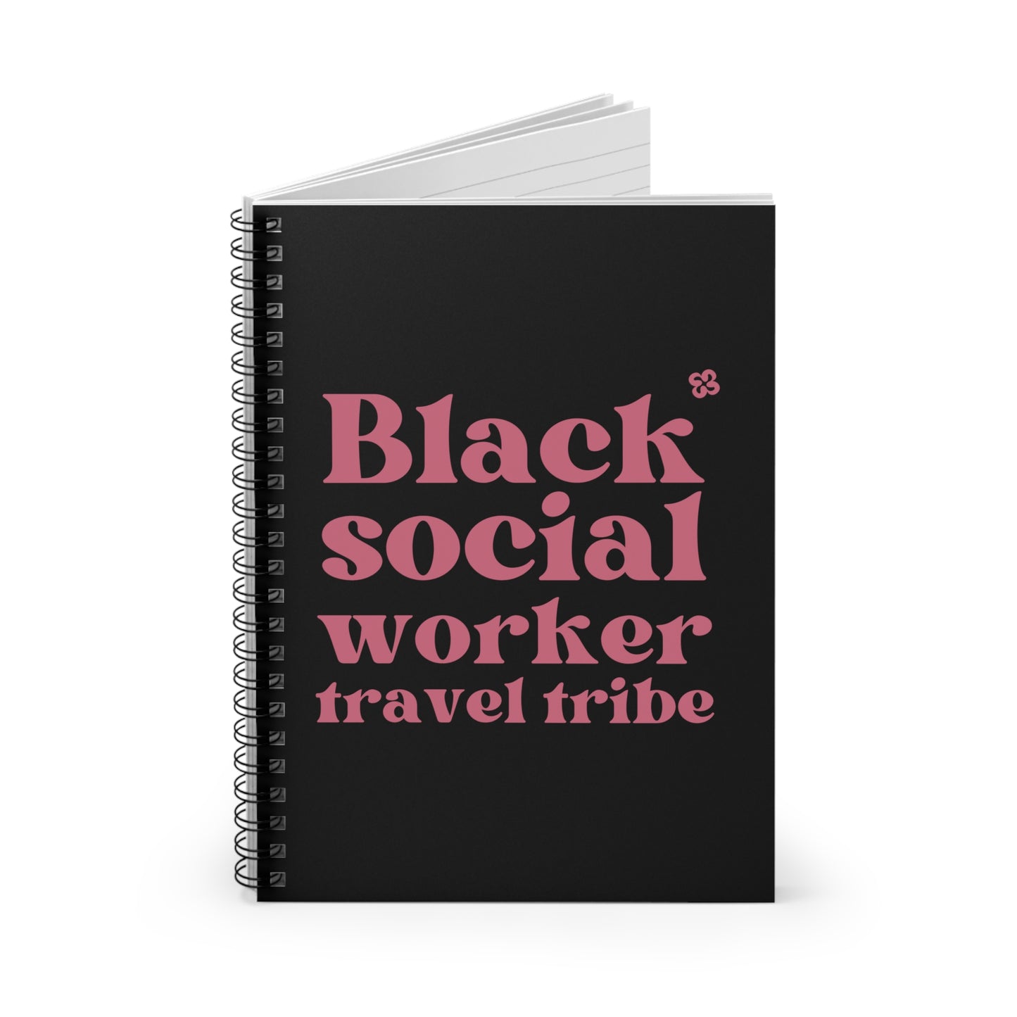 Black Social Worker Travel Tribe Spiral Notebook - Ruled Line