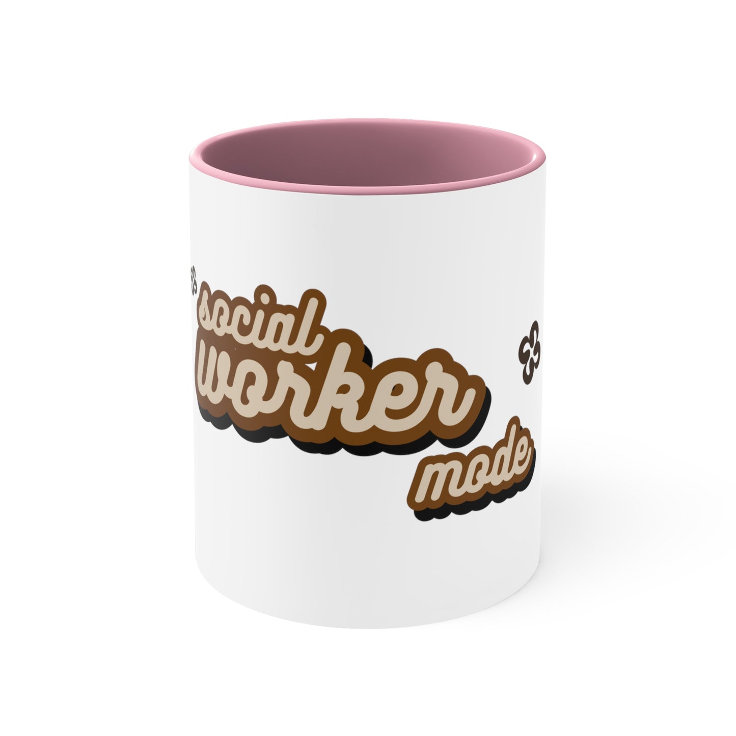 Social Worker Mode Brown Coffee Mug, 11oz