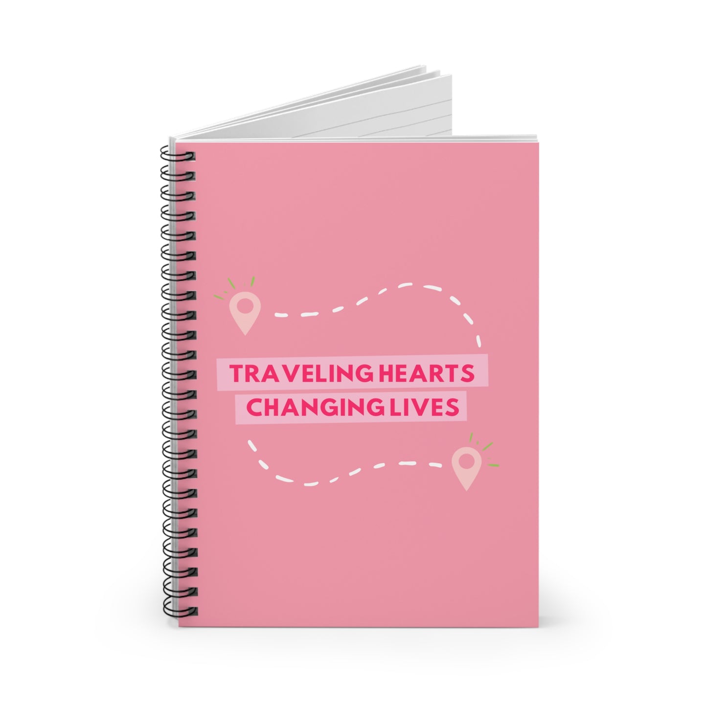 Traveling Hearts, Changing Lives Spiral Notebook - Ruled Line