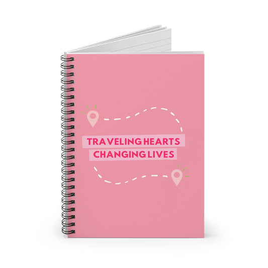 Traveling Hearts, Changing Lives Spiral Notebook - Ruled Line