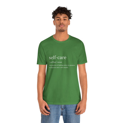 Self-care Unisex Jersey Short Sleeve Tee