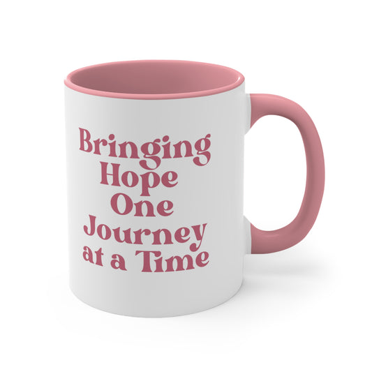 Bringing Hope One Journey at a Time Coffee Mug, 11oz